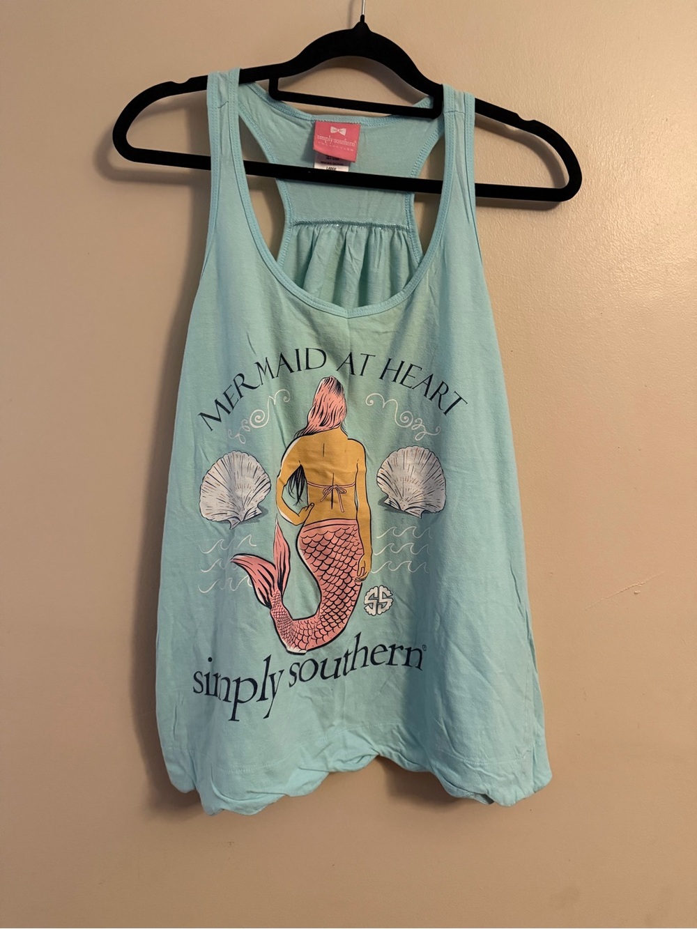 Simply Southern Aqua Mermaid Graphic Swim Tank